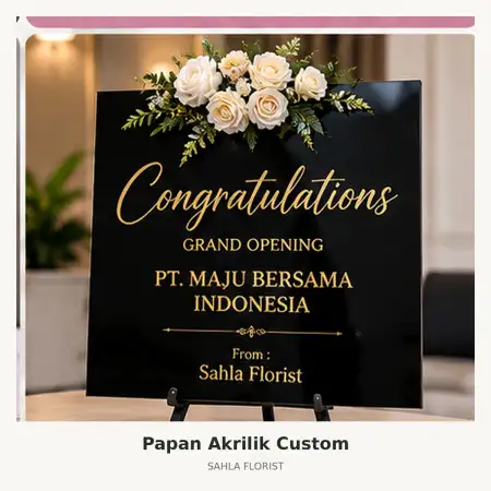 Papan Bunga Akrilik Gadingrejo